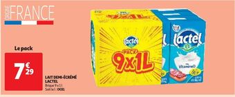 Auchan Supermarché Lait demi-écrémé lactel offre