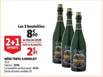 Auchan Supermarché Bière tripel karmeliet offre