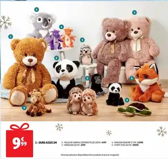 Auchan Supermarché Ours assis 1m offre