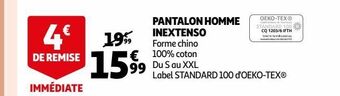 Auchan Pantalon homme inextenso offre