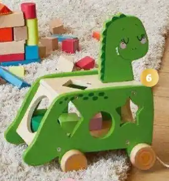 Auchan Mon Dino Trieur de Forme En Bois offre