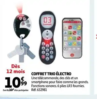 Auchan Coffret Trio électro offre