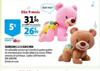 Auchan Ourson 123 Suis Moi offre