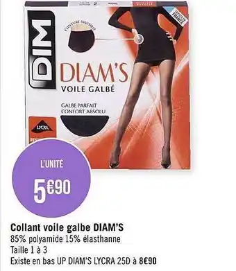 Géant Casino Collant voile galbe diam's dim offre