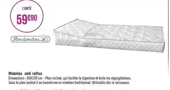 Géant Casino Matelas anti reflux roudoudou offre