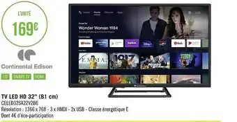 Géant Casino Tv led hd 32 offre