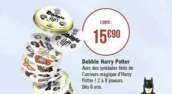 Géant Casino Dobble harry potter offre