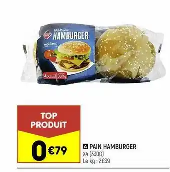 Leader Price Pain hamburger offre