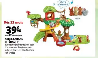 Auchan Arbre Cabane Intéractif offre