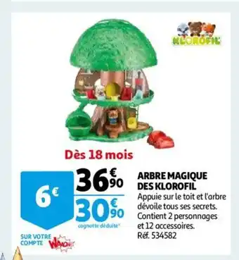 Auchan Arbre Magique Des Klorofil offre