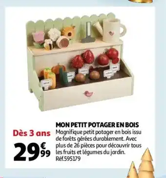 Auchan Mon Petit Potager En Bois offre