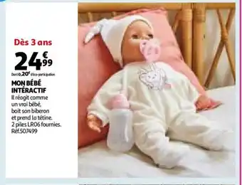 Auchan Mon bébé Intéractif offre