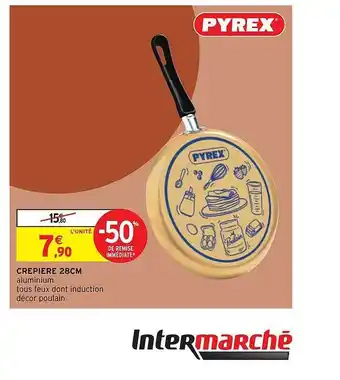 Intermarché Crêpière Aluminium 28 Cm Pyrex offre