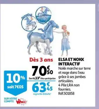 Auchan Elsa et nokk interactif offre