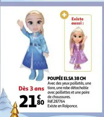 Auchan Poupée Elsa 38 cm offre