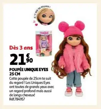 Auchan Poupée Unique Eyes 25 cm offre
