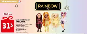 Auchan Rainbow High Fashion Poupée Série 5 offre