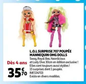 Auchan L.O.L Surprise 707 Poupée Mannequin OMG Dolls offre