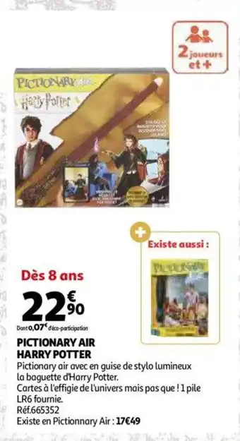 Auchan Pictionary Air Harry Potter offre