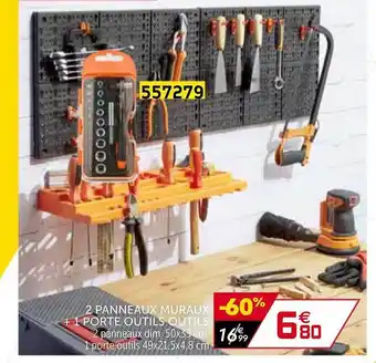 Gifi 2 Panneaux Muraux + 1 Porte Outils offre