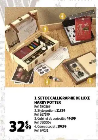 Auchan 1. Set De Calligraphie De Luxe Harry Potter offre