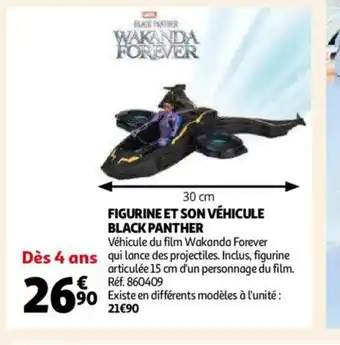 Auchan Figurine Et Son Véhicule Black Panther offre