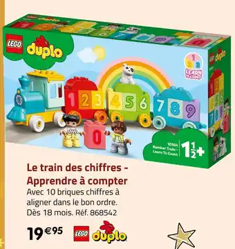Géant Casino Lego le train des chiffres - apprendre à compter offre
