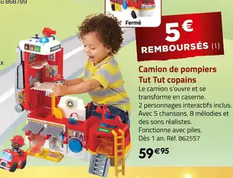 Camion de pompiers tut tut copains