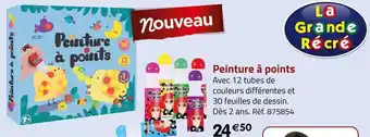 Géant Casino La grande récré peinture à points offre