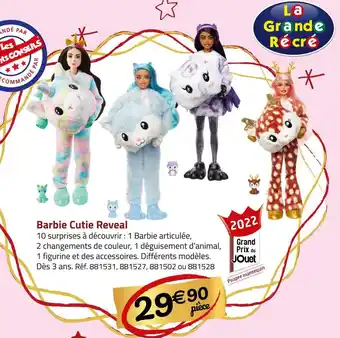 Géant Casino Barbie cutie reveal offre