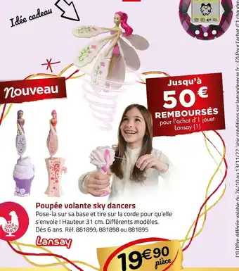 Géant Casino Lansay poupée volante sky dancers offre