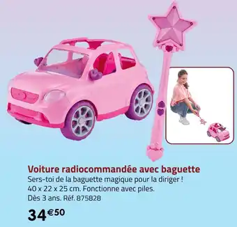 Voiture radiocommandée avec baguette