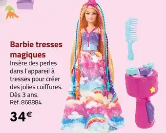 Géant Casino Barbie tresses magiques offre