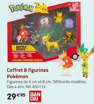 Géant Casino Pokémon coffret 8 figurines pokémon offre