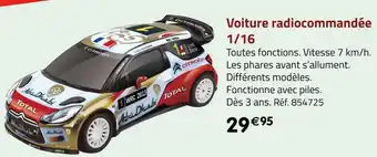 Voiture radiocommandée 1/16