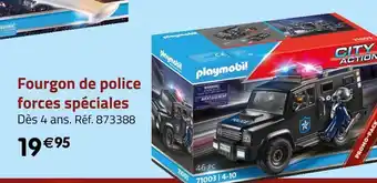 Géant Casino Playmobil fourgon de police forces spéciales offre