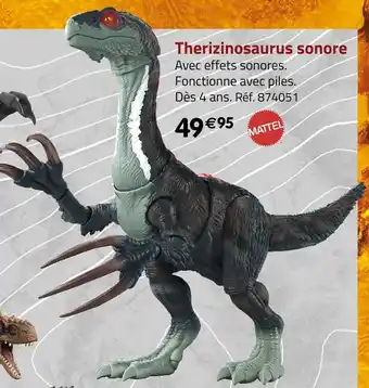 Mattel therizinosaurus sonore