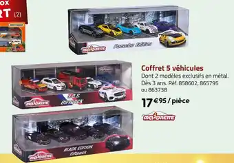 Majorette coffret 5 véhicules