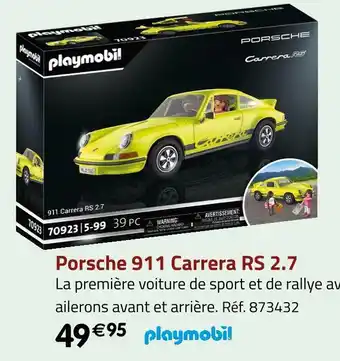 Playmobil porsche 911 carrera rs 2.7