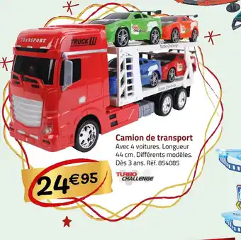 Turbo challenge camion de transport