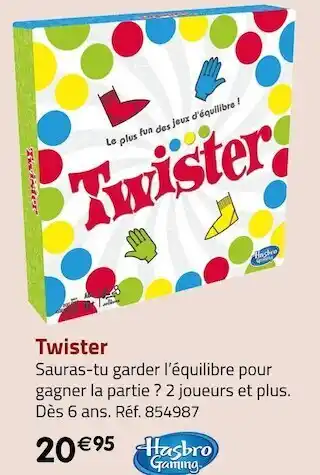 Géant Casino Hasbro gaming twister offre