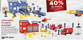 Géant Casino Coffret police ou caserne de pompier offre
