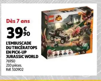 Auchan L'Embuscade Du Tricérators En Pick-Up Jurassic World offre