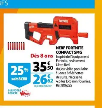 Auchan Nerf Fortnite Compact SMG offre