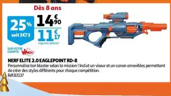 Auchan Nerf Elite 2.0 Eaglepoint ed-8 offre