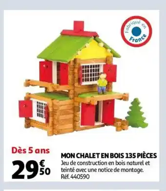 Auchan Mon Chalet En Bois 135 Piéces offre
