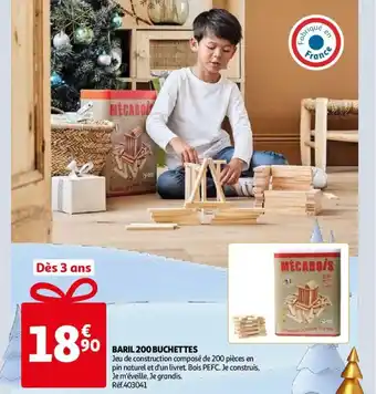 Auchan Baril 200 buchettes offre
