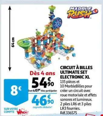 Auchan Circuit a Billes Ultimate Set Electronic XL offre