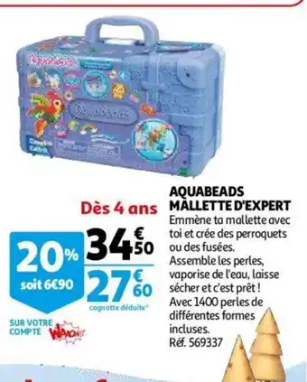 Auchan Aquabeads Mallette D'Expert offre