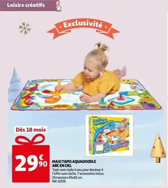 Auchan Maxi Tapis Aquadoodle Arc En Ciel offre